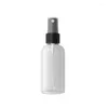 Botellas de almacenamiento 50pcs 75ml Atomizador de niebla fina de la bomba de esterilización de la botella de plástico transparente de plástico transparente de perfume Empacaje de contenedor cosmético vacío