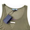 Women's Tank Top Designer Tank Top Women's T-Shirt Tank Top Sticke Sports T-Shirt ärmlös Tät Women's Top Sexy Triangle Logo Fabric Patch 5332