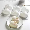 Ice Cream Tools 3D creative food grade silicone rabbit ice cream mold mouse cake chocolate baked gluten Q240425