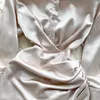 Robes décontractées Clothland femmes mode mini robe de chemise longue refroidissement
