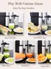 Cold Press Juicer, Vertical Juicer for Whole Fruits and Vegetables, Slow Masticating Juicer Machines with Big Wide Chute