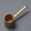 Dinnerware Sets Hemoton Spoons Spoon Bamboo Water Ladle Japanese Style Handle Dipper Bailer Hishaku Scoop Sauna Garden Tea