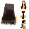 Piece clip en extensiones de cabello cabello humano non -remy slyky llave cabello liso 1424 pulgada una pieza grande con 4 piezas pequeñas clipon cabello