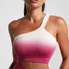 Yoga -Outfit Sport Bra Sportswear Push Up Squat Top Training Frauen Fitness Fitnessstudio Nahe Workout Activewear Ombre