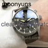 IWCity Luxury High version reproduction Watches for Men Mechanics Wristwatch Fighter 3777 Pilot Top Timing Six Pin Luminous Waterproof Men's Belt Designer 1p