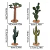 Fleurs décoratives créatives pvc modèle arbre artificiel cactus green plantes ornements bricolage micro-paysage décoration artisanat pour home bureau