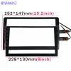 Accesorios 2.5D Nuevo panel táctil para TEYES CC2 CC2L Digitizador de pantalla táctil GPS GPS Radio Multimedia Videra de video GPS GPS