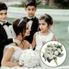 Decoratieve bloemen Decor Bruid Weeing Bouquet Mori Department Bouquets Tafel middelpunt Wedding Artificial Bridal White Bridesmeisje