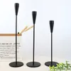 Candle Holders 3pcs Dinner Simple Romantic Home Coffee Long Taper Modern Holder Tall Cup