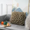 Pillow 100 Handmade Ball Design Cushion Cover Home Decorations Plush Pillow Covers For Sofa Chair Nordic Luxury Decorative Pillowcase