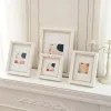 Frames Cadre d'image de bureau blanc de style moderne pour les photos de mariage Décoration de la maison d'art 610 pouces enfants cadeau d'anniversaire Cadre photo en résine