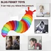 Jouet de décompression 1pc fidget slug toysensory jouet pour les enfants et l'adulte