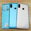 Ramy Oryginalna tylna pokrywa dla Xiaomi Mi A2 Lite Redmi 6 Pro Cover Bateria Obudowa tylnych drzwi z obiektywem aparatu+przycisk objętościowy