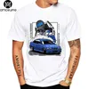 Herr t-shirts nya sommarmän kort slve vintage Tyskland Eudm E36 M3 T-shirt Legend Sport bil design pojke avslappnad cool man ts vit t240425