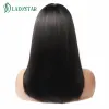 Perruques raides bob de cheveux humains perruques avec une frange pour les femmes Machine complète Machine faite brésilien Remy Short Human Hair Bob Wig Fringe Wig