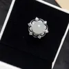 Klusterringar kjjeaxcmy fina smycken 925 sterling silver inlagd pärla naturlig vit jade wqman kvinnlig ring klassisk supportdetektering