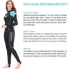 Womens 2mm Neoprene Wet Suits Full Body Wetsuit for Diving Snorkeling Surfing Swimming Canoeing in Cold Water Back Zipper Strap 240416