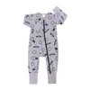 Rompers Baby Boys cartoon lion Newborn Jumpsuit Long Sleeve Cotton zipper Pajamas 0-12 Months Rompers Girls Clothes Bodysuit For Newborn d240425