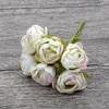 Dekorative Blumen 30pcs 2 cm Seiden Tee Rosenknospen Handwerke künstliche Blumenstrauß Hochzeit Dekoration DIY Wrack Scrapbooking falsches Handwerk