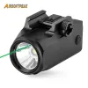 Lights 600 Lumens Tactical Gun Light Compact Pistol Красный зеленый лазерный прицел Магнитный USB Перезаряжаемый светодиодный фонарик.