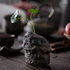 Vases Rust Pottery Small Flower Ware Retro Zen fait à la main avec un mini vase en céramique