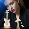 Brooches Guitare Rock Broochs Elegant Faux Crystal Rhinestone Guitars Lapous Tins créatif Bijoux Pin multi-élément