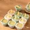 Ice Cream Tools 12x square grid ice cube mold food grade silicone ice cream mold tray DIY jelly pudding beverage ball manufacturer with stick childrens snacks Q240425