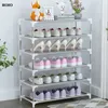 Simple Shoe Rack Metal Shoe Shelf Footwear Amazing Shoerack Living Room Furniture Space Saving Shoes Organizer Stand Holder 240411