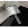 Mirrors Ins Liquid Shape Square Mirror Mini Hand-held Desktop Cosmetic Mirror Makeup Mirror Travel Metallic Portable Beauty Mirror