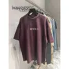 Mannen Sweaters Modeparen Zomer T -shirt Balencgs Lente en zomer Hoge versie B Home Letter R Stard Offset Os Off Schouder Cover Round Neck Q9U2