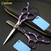 Haarschere Haarschere Custom Professional Japan 440c Retro Violet 6 Zoll Schnittfleisch -Schnitt Salon Ausdünnen Schere Friseur Q240425