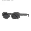 Sunglasses Korean version of new Mengling same cat eye sunglasses high-end trendy women spicy girls glasses sunglasses men Q240425