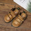 Slipper Boy Sandals Summer Girls Shoes Fashion Toddler Sports Running Kids Beach Sandals Flats Casual Metal Buckle Soft Solel2404