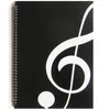 Marca 50 páginas Folha musical Manuscript Paper Stave Notation Notebook Spiral Bound for 4 Style Escolha