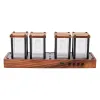 Clocks Tube Nixie Clock Modern Creative Digital Table Desk Clock عرض كبير ديكورات المنزل الرجعية الرائعة Glow Nixie Tube