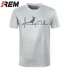 Heren t shirts merk mannen afdrukken papegaai kaketoo vogel hartslag levenslijn korte mouw jongen casual homme tops tees plus size