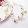 Hair Clips Bridal Wedding Accessories Bride Crystal Pearl Flower Headband Handmade Hairband Beads Decoration Comb Clip For Women