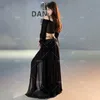 Stage Wear Belly Dance Top Rokset Halloween Outfit Oefen Kleding Sexy Women Long Rok Pak Performance Oriental Stage Wear Kostuum D240425