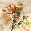 Fiori decorativi frutta finta bacca di bacca piccola decorazione per matrimoni tavolo da casa vegetale ornamenti natalizi artificiali accessori ghirlanda