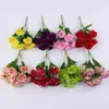 Decorative Flowers 11Head Artificial Flower Carnation Branch Home Decoration Solid Color Mother's Day Gift Wedding Arrangement Accessories