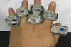 2001 2003 2004 2014 2017 2018 Massachusetts Foxborough Football Championship Ring per i fan regali da 6 pezzi set man Ring9641886