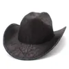 Brede rand hoeden emmer hoeden nieuwe suède jazzhoed met grote rand western cowboy hoed feest prom prom premium tophoed Britse fedora hoed heren partij hoeden sombrero y240425