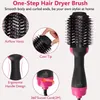 One Step Hair Dryer Brush Negative Ionic Blow Comb Cold Styler Blower Salon Dryers 240412