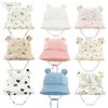 Caps Hut Musselin Baby Sommerhut Neugeborene Cap Baumwolle Baby Sonne Hut für Mädchen Jungen Säuglingsschale für Kleinkindzubehör 3-12m D240425