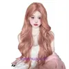 Perruques de cheveux authentiques Store en ligne Wig Wig Femmes Long Hair Lolita Mid Split Octogonal Bangs Curly Set Natural Simulation Full Head Style