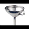 Passoires Bar Colanders Kitchen Dining Home Gardenfunctional Entorneau de miel en acier inoxydable avec passoire / filtre détachable pour l'eau liquide T