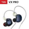 Headphones TRN VX PRO Earphones 8BA+1DD Hybrid Drive Inear Earbuds HiFi Highquality Earplugs With 2PIN Cable IEMs