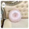 Travesseiro Classical Europeu Classical Color Sólido Cetim Pillow para Couch Room de Livro do Pillow Pillow Round Pillow 40*40