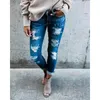 Pantalon de jeans pour femmes Summer SECTION 2024 PRINTEMPS ET AUTUME HAUT-RAISED SONT LIST-POINT DE NINÉ