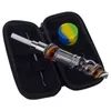 Headshop214 NC101 Heady Color Glass Bong rökrör Bag Set 510 Titanium Ceramic Quartz Nail Colorful Spill-Profow Dab Rig Bubbler Pipe Dabber Tool Silicon Jar